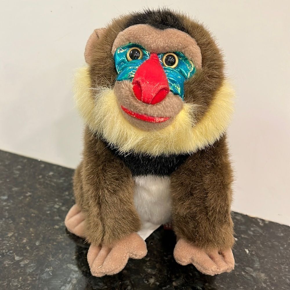 Jungle Joes Safari Friends Merlin Mandrill Plush 10 in Stuffed An…